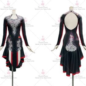 Black Fringe Latin Dance Dress Tango Practice Clothes LD-SG2012