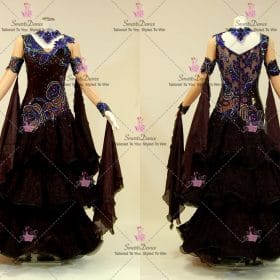Black Made-To-Measure Competition Dance Costume Gowns BD-SG4151