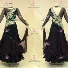 Black Made To Order Modern Dance Costume Gowns BD-SG4186