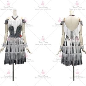 Black Sequin Latin Dance Dress Bolero Dancing Clothes LD-SG2005