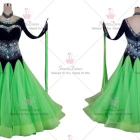 Black and Green Affordable Personalize Fashion Ballroom Dance Gowns BD-SG3935