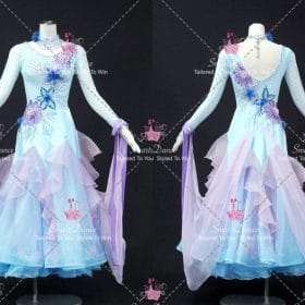 Blue And Purople And Pink Ballroom Competitive Dance Costumes Prom Dance Dresses BD-SG4504