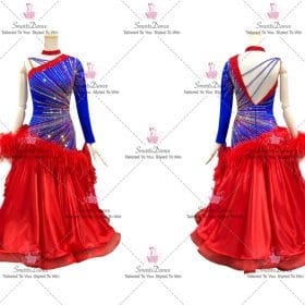 Blue And Red Dancing Queen Dresses Dresses To Dance BD-SG3989