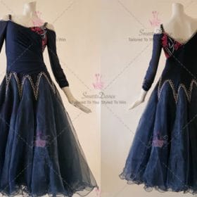 Blue Ballroom Competition Dress Swing Practice Clothing BD-SG3653