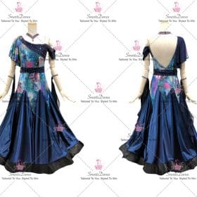 Blue Ballroom Dance Costumes Dresses For Homecoming Dance BD-SG3977