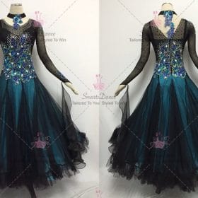 Blue Ballroom Standard Competition Dress Foxtrot BD-SG3606