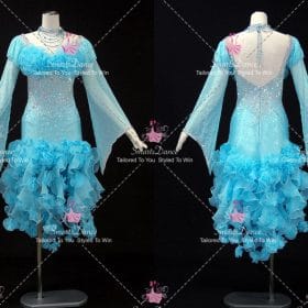 Blue Ballroom Standard Competitive Dancing Costumes Dance Dress Costume BD-SG4498