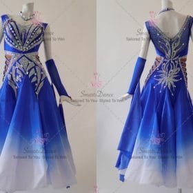 Blue Ballroom Standard Dress Performance Dancing Outfits BD-SG3686