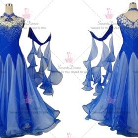 Blue Cheap Bespoke Design Ballroom Dancer Wear BD-SG3924