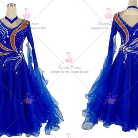 Blue Cheap Personalize Plus Size Ballroom Dancesport Outfits BD-SG3927