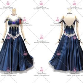 Blue Competitive Dancing Costumes High School Dance Dresses BD-SG3968