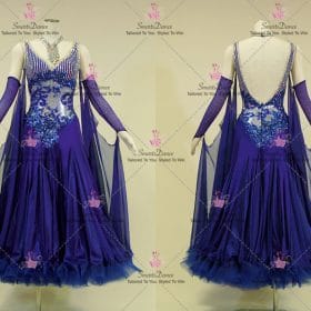 Blue Custom Made Dance Costumes Competition Wear BD-SG4182