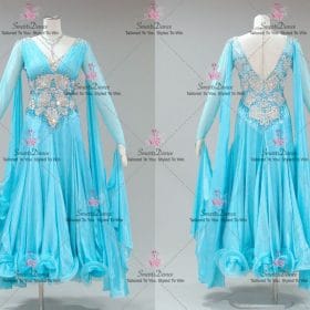 Blue Elegant Ballroom Smooth Dance Dresses BD-SG4259