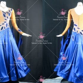 Blue Foxtrot Custom Dance Costumes Dresses For Dancing BD-SG4559