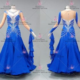 Blue Harmony Ballroom Competition Dance Costumes BD-SG4308