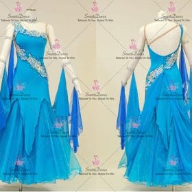 Blue Lace Rhinestones Dancing Dresses Dresses For Homecoming Dance BD-SG4388