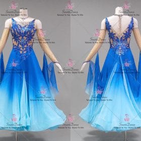 Blue Modern Ballroom Competitive Dance Costumes BD-SG4280