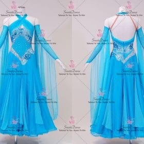 Blue Tailored Dance Dresses For Women Wear BD-SG4140