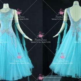Blue Tailored Performance Dress For Dance Praise Dance Dress BD-SG4585