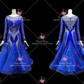 Blue Waltz Ballroom Dance Dresses Prom Dance Dress BD-SG4550
