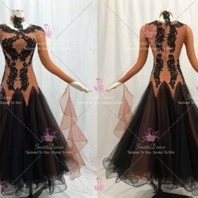 Brown Ballroom Smooth Competition Dress Tango BD-SG3613