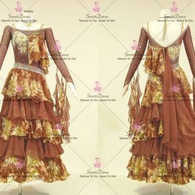 Brown High School Dance Dresses Ballroom Dance Costumes Ballroom Smooth Costumes BD-SG4379