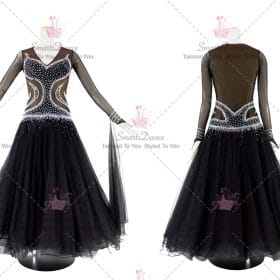Cheap Black Ladies Ballroom Dance Dress Costumes BD-SG3463