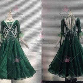 Cheap Green Juniors Ballroom Dance Dress Skirt BD-SG3508