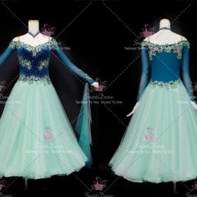 Cheap Green Ladies Ballroom Dance Dress Clothing BD-SG3469