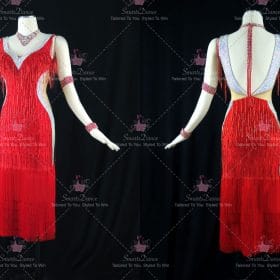 Cheap Juniors Contemporary Latin Dance Clothes Tango Dance Dresses LD-SG2459