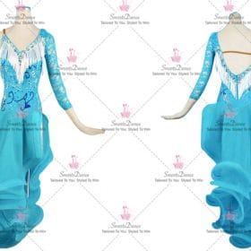 Cheap Juniors Contemporary Latin Dance Costumes Samba Dance Wear LD-SG2362