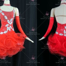 Cheap Juniors Contemporary Latin Dance Dresses Samba Dance Outfits LD-SG2447