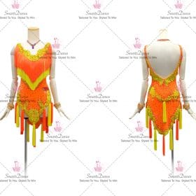 Cheap Juniors Plus Size Latin Dance Wear Jive Dance Clothes LD-SG2380