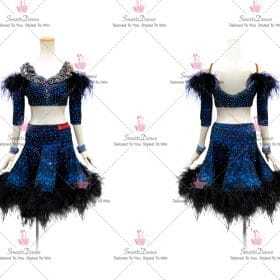 Cheap Ladies Lyrical Latin Dance Clothes Flamenco Dance Dresses LD-SG2383