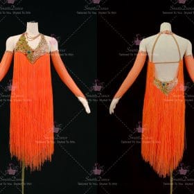 Cheap Ladies Lyrical Latin Dance Dresses Swing Dance Outfits LD-SG2432