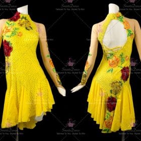 Cheap Ladies Lyrical Latin Dance Outfits Rumba Dance Costumes LD-SG2419