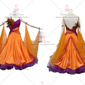 Cheap Orange Ladies Ballroom Dance Dress Skirt BD-SG3487