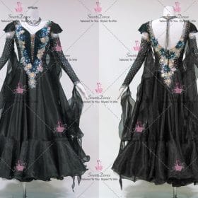 Chiffon Crystal Dress Dance Competition Dance Costumes BD-SG4244