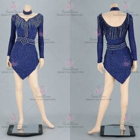 Chiffon Female Latin Dress Chacha Jive Dance Wear LD-SG2176