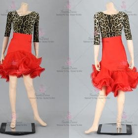 Chiffon Girls Latin Dress Paso Doble Rhythm Dance Outfits LD-SG2186