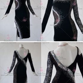 Chiffon Girls Latin Dress Rumba Mambo Dance Costumes LD-SG2126