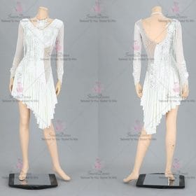 Chiffon Ladies Latin Dress Swing Samba Dance Clothing LD-SG2181