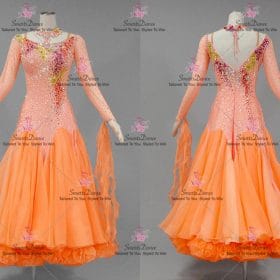Chiffon Swarovski Ballroom Dancing Dress Dance Dresses For Juniors BD-SG4234