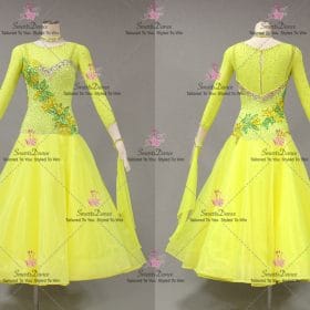 Chiffon Swarovski Dancing Dress Dance Competition Costume BD-SG4249