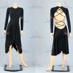 Chiffon Womens Latin Dress Bolero Bachata Dance Clothes LD-SG2191