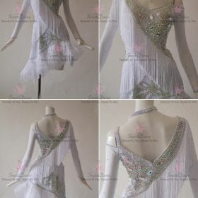 Chiffon Womens Latin Dress Salsa Tango Dance Gowns LD-SG2131