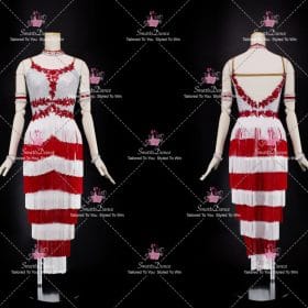Contemporary Discount Girls Latin Dress Gown Ballroom Latin Competition Costumes LD-SG2035