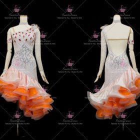 Contemporary Discount Girls Latin Dress Gown Ballroom Latin Competition Costumes LD-SG2059