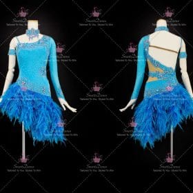 Contemporary Discount Girls Latin Dress Gown Ballroom Latin Competition Costumes LD-SG2084