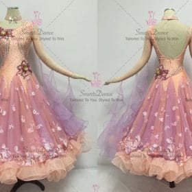 Crystal Applique Ladies Ballroom Competition Dress BD-SG3577